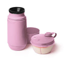 Conjunto Passeio Garrafa Térmica Infantil 250ml + Pote para Leite em Pó Sanremo Rosa / Azul