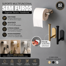 Porta Rolo de Papel Higiênico em Aço Inoxidável