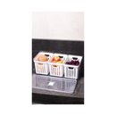 Organizador de Geladeira Grande com 3 Cestos de Drenagem e Tampa com Controle de Ventilação - 6,8 LITROS.