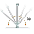 Rodo Limpador De Silicone Mágico multi-Funcional Varredor De Vidros Molhado E Seco De Uso Duplo/Vassoura
