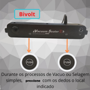 Seladora a vacuo de Alimentos Doméstica Bivolt Hermética JORGE 110V/220V