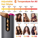 Modelador de cabelo automático sem fio com bateria recarregável de cerâmica embutida Alex