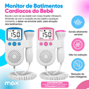 Monitor Fetal Doppler Ultrassom Ouvir Batimentos Bebe