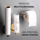 Porta Rolo de Papel Higiênico em Aço Inoxidável