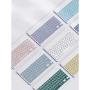 Kit Teclado e Mouse Sem Fio Bluetooth Colorido Macaron Para PC iPad Tablet Notebook