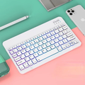 Kit Teclado e Mouse Sem Fio Bluetooth Colorido Macaron Para PC iPad Tablet Notebook