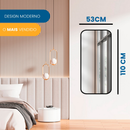 Espelho Orgânico Retangular 53x110cm Grande Moderno Decorativo Para Parede Sala Quarto Banheiro