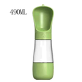 Garrafa De Água Portátil Para Gatos Cães E Dispensador Multifuncional 490ML 2 Em 1