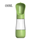 Garrafa De Água Portátil Para Gatos Cães E Dispensador Multifuncional 490ML 2 Em 1
