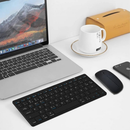 Kit Teclado e Mouse Sem Fio Bluetooth Colorido Compatível com Android iOS e Windows