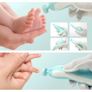 Cortador de unhas elétrico para bebês, crianças pequenas, crianças e adultos com caixa, rosa/azul