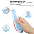 Cortador de unhas elétrico para bebês, crianças pequenas, crianças e adultos com caixa, rosa/azul