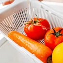 Plasduran - Escorredor Multiuso Com Alças Retrátil Macarrão Frutas Legumes Louça se Ajusta em Diferentes Tamanhos Pia