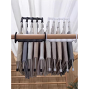Kit Cabide 5 em 1 Retrátil Multifuncional Organizador Aço Calças Jeans Guarda Roupas