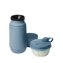 Conjunto Passeio Garrafa Térmica Infantil 250ml + Pote para Leite em Pó Sanremo Rosa / Azul