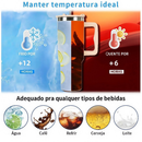Garrafa Térmica De água 1200ml 1200ml Copo Chaveiro com Tampa e Canudo