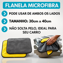 Kit 10 Peças Lavagem Automotiva Esponja + Escova de Pneu + Flanela + Aplicador de Cera + Luva Microfibra + Kit Pincel