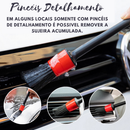 Kit 10 Peças Lavagem Automotiva Esponja + Escova de Pneu + Flanela + Aplicador de Cera + Luva Microfibra + Kit Pincel