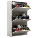Sapateira Vertical com Portas Organizadoras Armário Multiuso Decorativo Sala Quarto e Hall Entrada