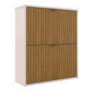 Sapateira Vertical com Portas Organizadoras Armário Multiuso Decorativo Sala Quarto e Hall Entrada