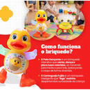 Kit Caranguejo Fujão e Patinho Dançarino Brinquedo Musical Dança Anda Mexe com Luz E Som