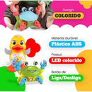 Kit Caranguejo Fujão e Patinho Dançarino Brinquedo Musical Dança Anda Mexe com Luz E Som