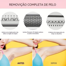 Barbeador Elétrico Feminino 4 em 1 Recarregável, Kit de Aparição para Rosto, Nariz, Pernas e Axilas, Máquina de Barbear