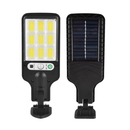 Kit 3 Luminárias Solar Parede Refletor 108 COB Carregar LED Luz Branco frio Prova D'Água Sensor Presença 3 funções 3063