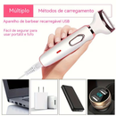 Barbeador Elétrico Feminino 4 em 1 Recarregável, Kit de Aparição para Rosto, Nariz, Pernas e Axilas, Máquina de Barbear