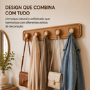 Cabideiro de Parede Boho com Palha Indiana para Quartos/Salas/Loja de Roupas- Provadores