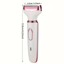 Barbeador Elétrico Feminino 4 em 1 Recarregável, Kit de Aparição para Rosto, Nariz, Pernas e Axilas, Máquina de Barbear