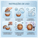 Kit Aromatizador Difusor Umidificador Elétrico Ambiente + 12 Essências 10ml