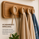 Cabideiro de Parede Boho com Palha Indiana para Quartos/Salas/Loja de Roupas- Provadores