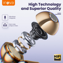 INOVA 2026 Fone De Ouvido Bluetooth 6.0 Toque DE Impressão Digital 50H Autonomia ANC Cancelando Ruíd