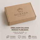 Cabideiro de Parede Redondo em MDF com Palha Sintética KIT COM 3 PEÇAS