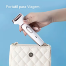 Barbeador Elétrico Feminino 4 em 1 Recarregável, Kit de Aparição para Rosto, Nariz, Pernas e Axilas, Máquina de Barbear