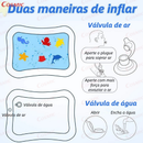 Tapete Infantil Bebê Inflável Água Atividades Sensorial Almofada Menino e Menina
