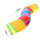 Túnel Interativo para Gatos e Cães: Labirinto Colorido, Dobrável, Fácil de Armazenar e Lavável