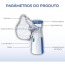 Inalador Nebulizador Portátil Ultrassônico Atomizador De Baixo Nó Para Crianças E Adultos
