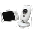 Babá Eletrônica com Monitor Visão Noturna Áudio Bidirecional Sensor de Temperatura Monitor Infantil Digital