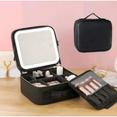 Kit Maleta Maquiagem completo Profissional Com Espelho e Luz Led e paleta de maquiagem