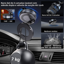 Suporte Magnético 360° para Celular Carro, Base a Vácuo Ajustável, Dobrável Universal e Seguro