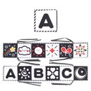 Livro De Pano Macio Para Bebês Alto Contraste Preto E Branco Sensorial Brinquedos De Pequeno Porte