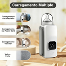 Aquecedor Sem Fio Regulável para Mamadeiras, Mantém Leite Morno em Qualquer Lugar com Display Digital