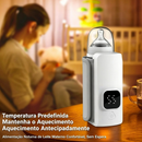 Aquecedor Sem Fio Regulável para Mamadeiras, Mantém Leite Morno em Qualquer Lugar com Display Digital