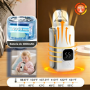 Aquecedor Sem Fio Regulável para Mamadeiras, Mantém Leite Morno em Qualquer Lugar com Display Digital