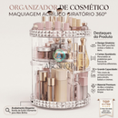 Organizador De Cosmético Maquiagem Acrílico Giratório 360º