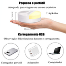 Máquina de Ruído Branco Infantil - Aparelho de Som para Dormir, Luz Noturna USB, Ideal para Bebês e Relaxamento
