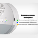 Máquina de Ruído Branco Infantil - Aparelho de Som para Dormir, Luz Noturna USB, Ideal para Bebês e Relaxamento