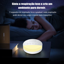 Máquina de Ruído Branco Infantil - Aparelho de Som para Dormir, Luz Noturna USB, Ideal para Bebês e Relaxamento